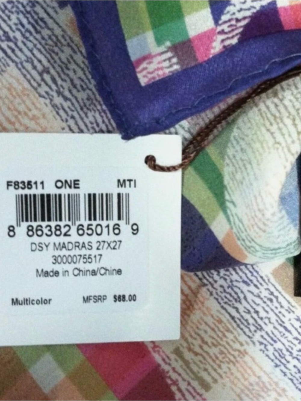 Coach Daisy Madres scarf NWT 27 x 27 - Picture 5 of 6